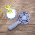 Portable Handheld USB Fan with Make Up Mirror